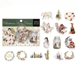 Sticker Flakes Sack | Gold Foil - Christmas Snow Dance