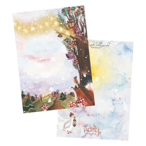 Postcard 'Roodborstje en de vos' - Romyillustrations