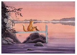 Postcard 267 by Katja Saario - Lake with a view
