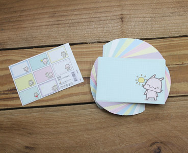Happy Go Lucky Memo Notepaper Set