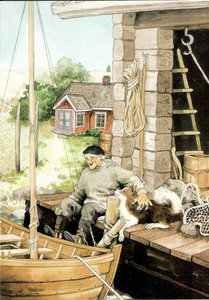 Inge Look Nr. 111 Postcard Garden | Boat