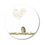 6x Sticker Egeltje by Art by Meer
