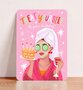 Postcard Treat Yourself - Aniet Illustration