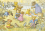Postcard Molly Brett | Teddy Bears and Blackberries_