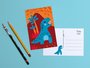 Postcard Set Cute Dinos by Heleen van den Thillart_