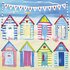 Carola Pabst Postcard | Happy Birthday (Beach Houses)_