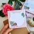 A6 Carre Notepad Cats and Plants - Poussin et Poupette_