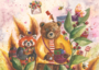 Postcard Romyillustrations - Beer en de rode panda_