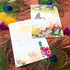 Postcard Romyillustrations - Lezen tussen de bloemen_