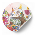5x Sticker Babybloemenfeest by RomyIllustrations_
