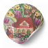 5x Sticker Boekenhuis in de bloemen by RomyIllustrations_