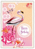PK 481 Tausendschön Postcard | Happy Birthday Flamingo_