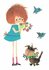 Fiep Westendorp Postcards | Floddertje met boeket_