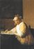 Museum Cards Postcard | Lady in yellow writing a letter_