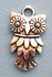 Tibetan Silver Tone Animals Charms Pendants - Owl Nighthawk Bird of Minerva_